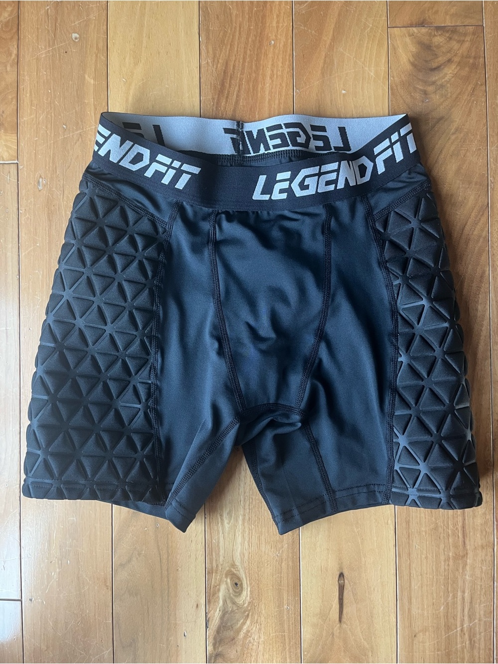 LegendFit Padded Compression Shorts in Black